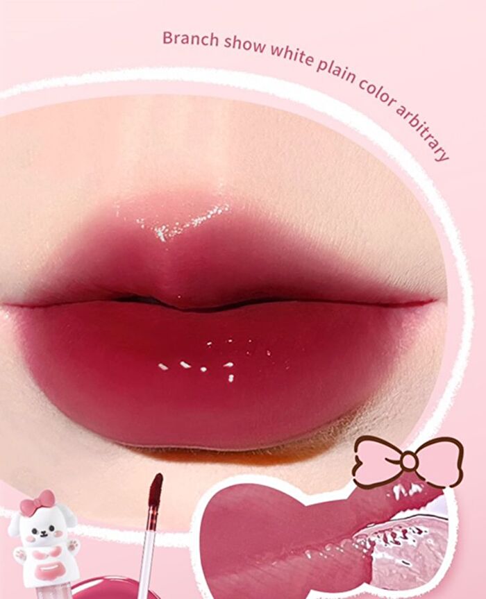 Mansly Puppy Series Watery Mirror Lip Gloss - 3 Colors - 609# - 1g