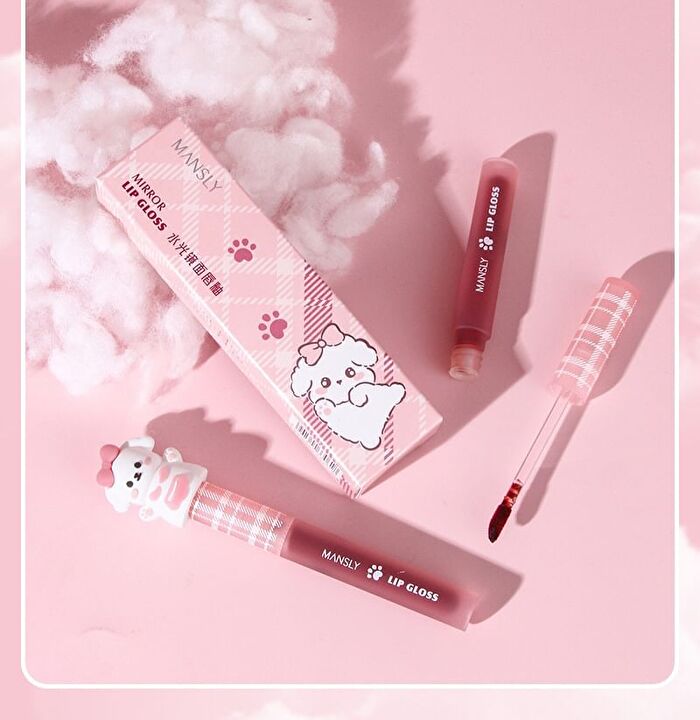 Mansly Puppy Series Watery Mirror Lip Gloss - 3 Colors - 609# - 1g
