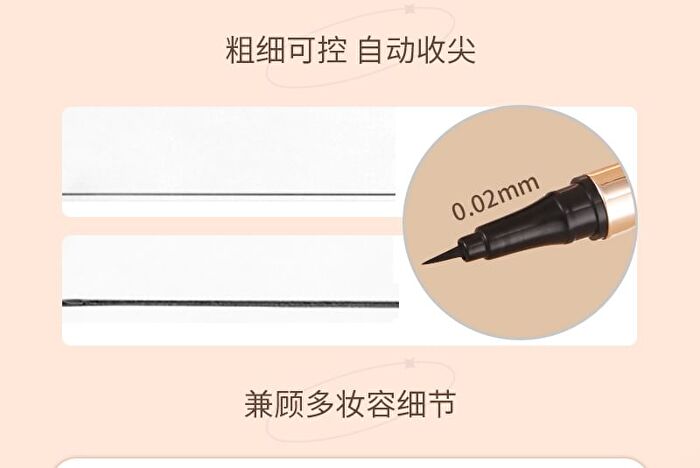 Mansly Intense Black Smooth Eyeliner with Mirror - 1pc - 0.7g