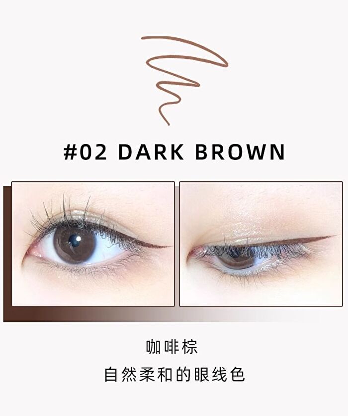 Slim Liquid Eyeliner - 3 Colors - #03 Soft Brown - 0.5ml