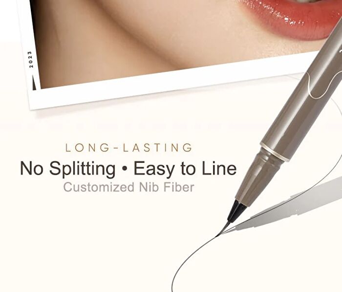 Slim Liquid Eyeliner - 4 Classic Ultra-Fine Colours - #04 Gray Brown - 400mg (new version)