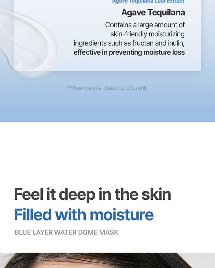 Blue Layer Water Dome Mask Set - 34g x 4 sheets