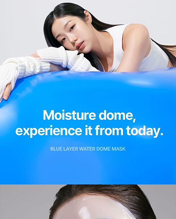 Blue Layer Water Dome Mask Set - 34g x 4 sheets
