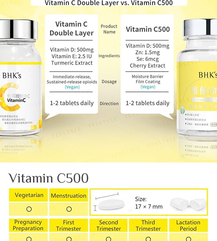 Vitamin C 500 Tablet - 90 tablets