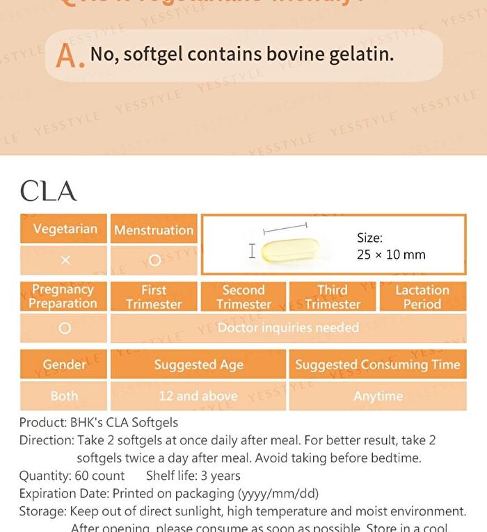 CLA Softgel - 60 softgels
