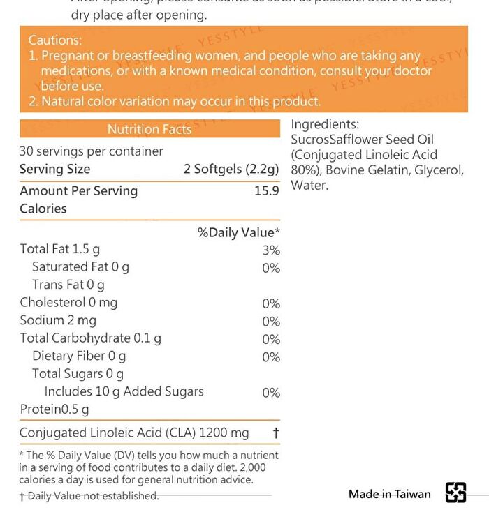 CLA Softgel - 60 softgels