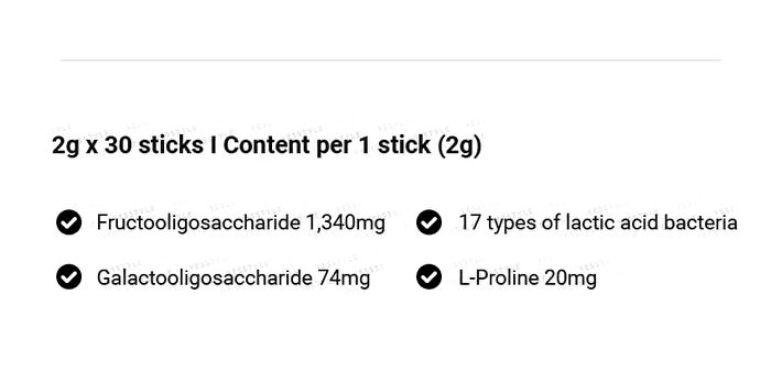 Post Biotics Proline Breast Milk Lactobacillus - 2g x 30 sticks
