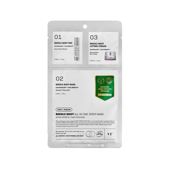 Vt Reedle Shot All In One 3 Step Mask - 1.5g + 25g +1.5g