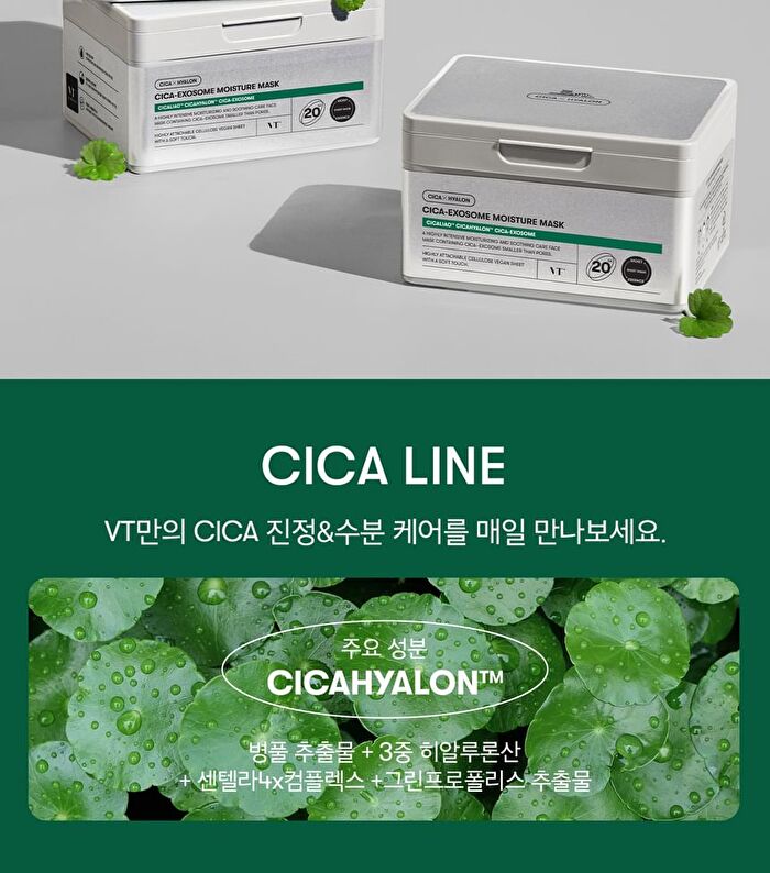 Vt Cica-Exosome Moisture Mask - 20 sheets