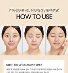 Vt Vita-Light All In One 3step Mask - 26g x 1 sheet