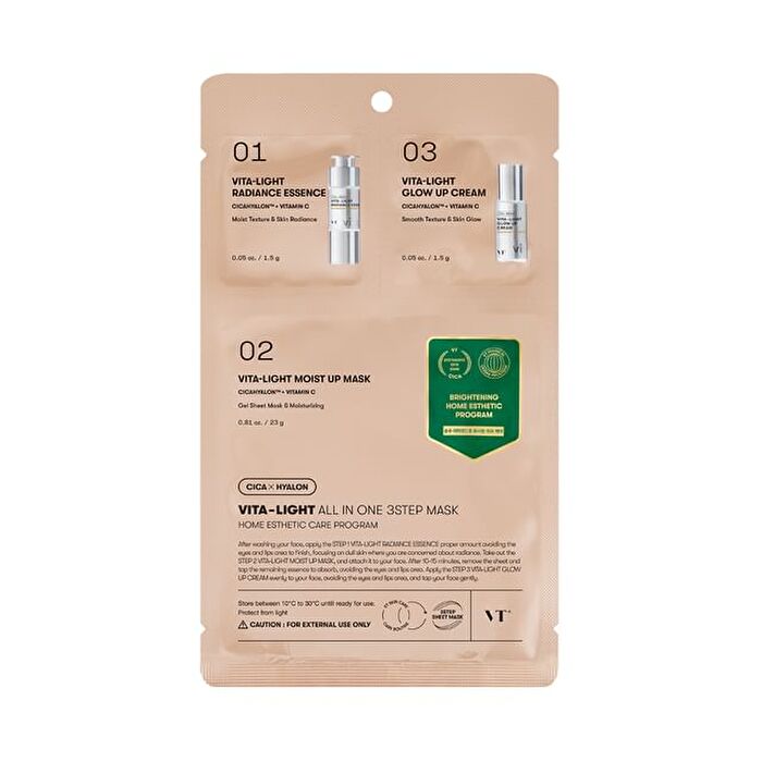 Vt Vita-Light All In One 3step Mask - 26g x 1 sheet