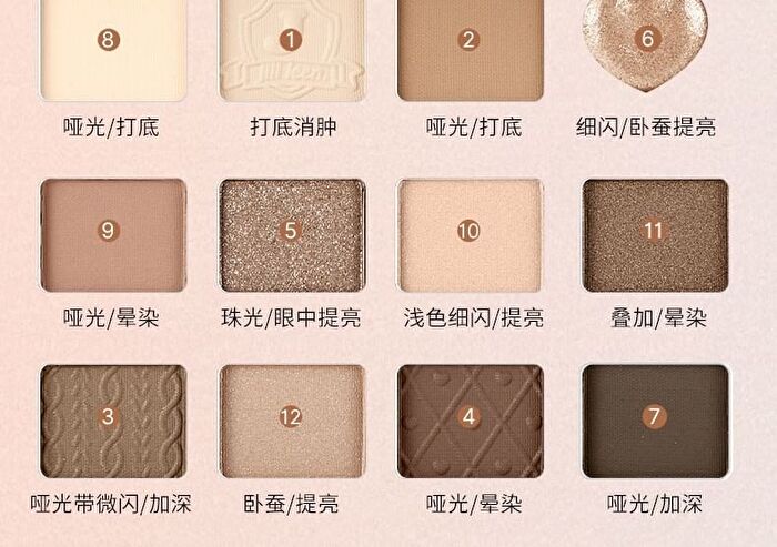 Jill Leen Multi Eyeshadow Palette - Misty Brown Plate - #03 Misty Brown Plate