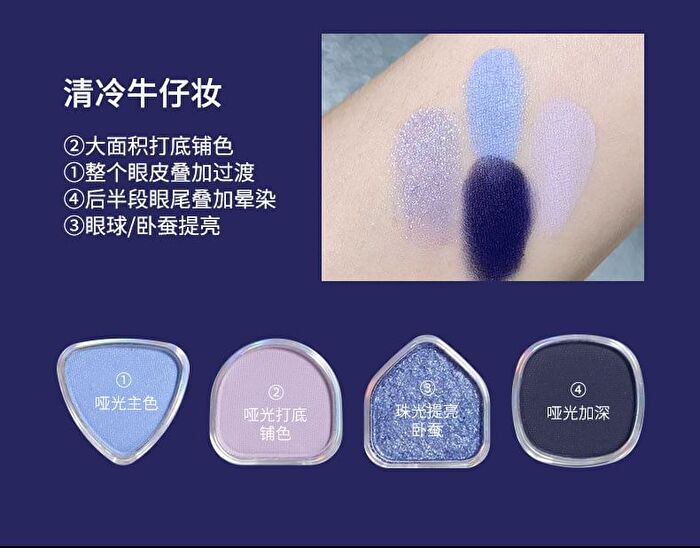 Cyberpunk Eyeshadow Palette - 4 Types - 102# Future Machinery - 4g