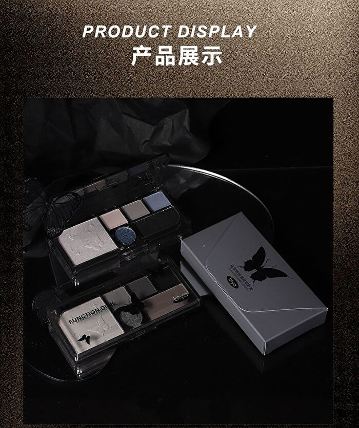 Dark Night Butterfly Eyeshadow Palette - 4 Types - 102# Butterflies Night Elvest - 7.05g