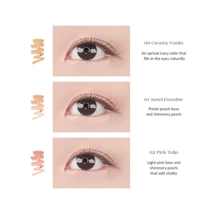Slim Tip Cute Eyes Maker - 3 Colors - #02 Pink Tulip