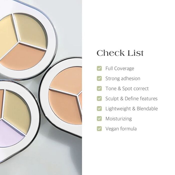 Perfect Cover Concealer Palette - 3 Colors - #C01