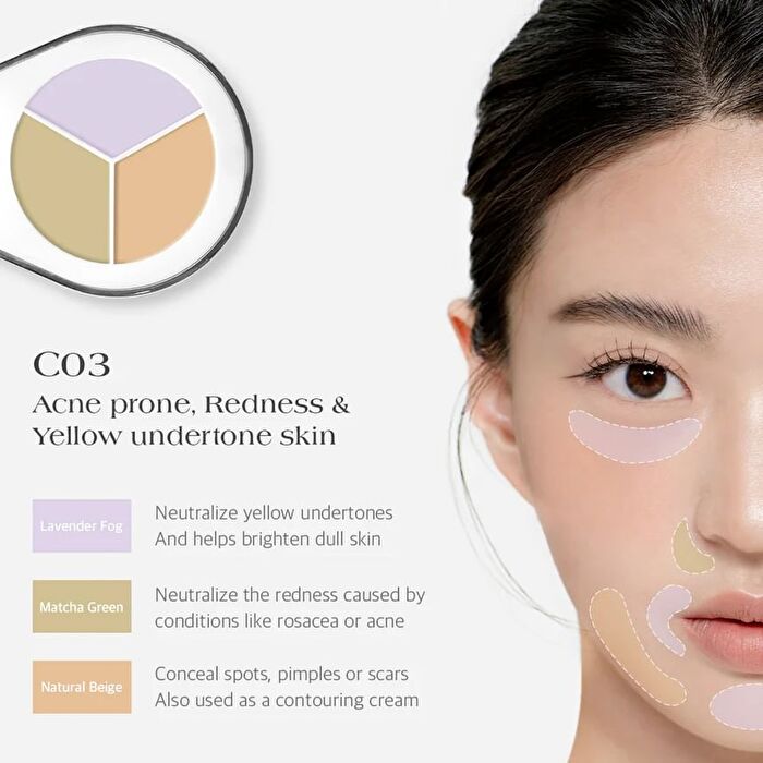 Perfect Cover Concealer Palette - 3 Colors - #C01