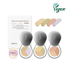 Dear.A Perfect Cover Concealer Palette - 3 Colors - #C02