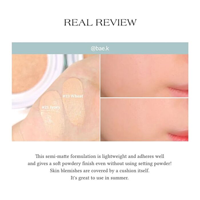 Slim Fit Everlasting Cushion - 2 Colors - #21 Ivory