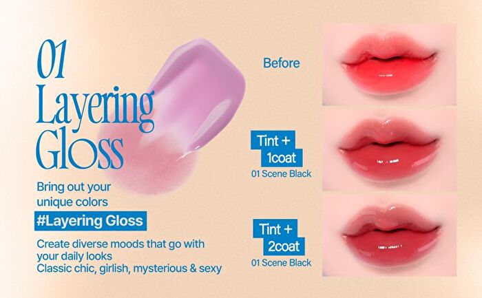 fwee 3D Changing Gloss - 4 Colors - #00 Clear