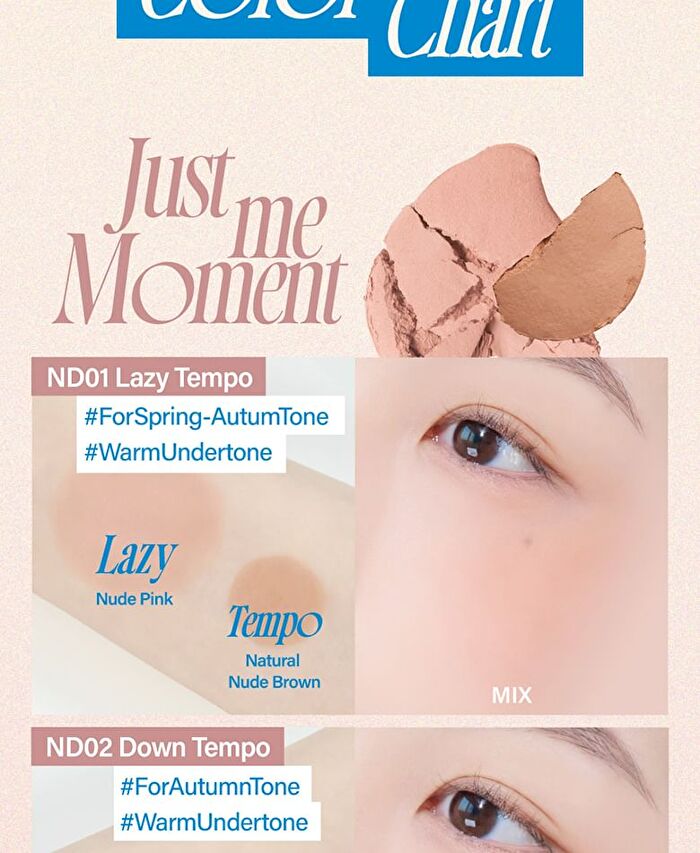 fwee Mellow Dual Blusher - 12 Colors - #ND02 Down Tempo