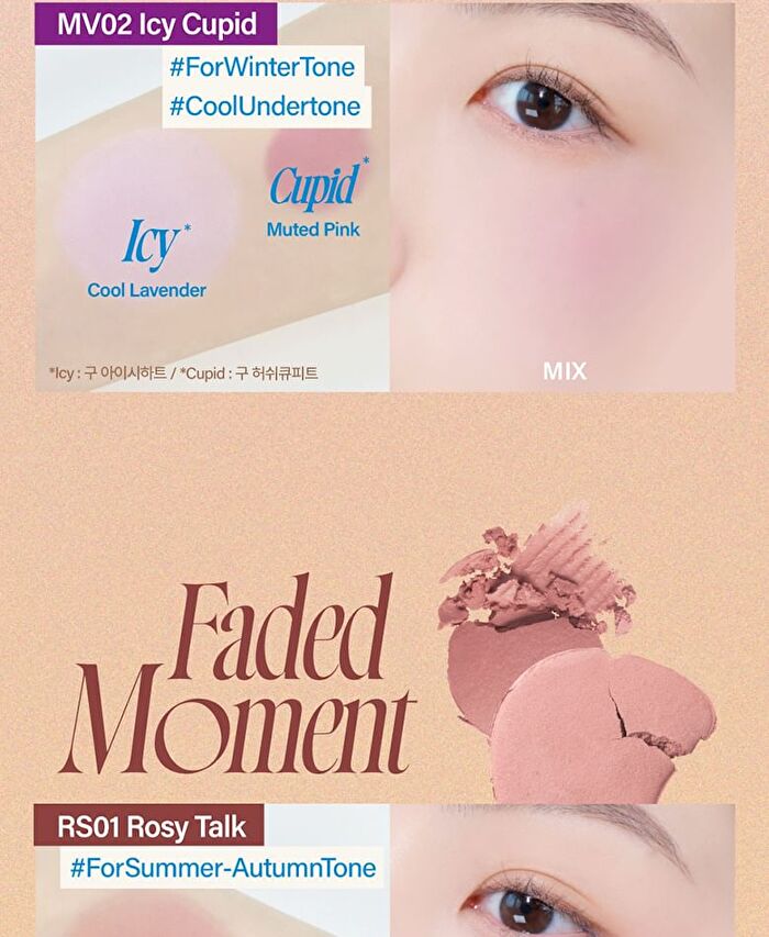 fwee Mellow Dual Blusher - 12 Colors - #RS02 Humming Talk