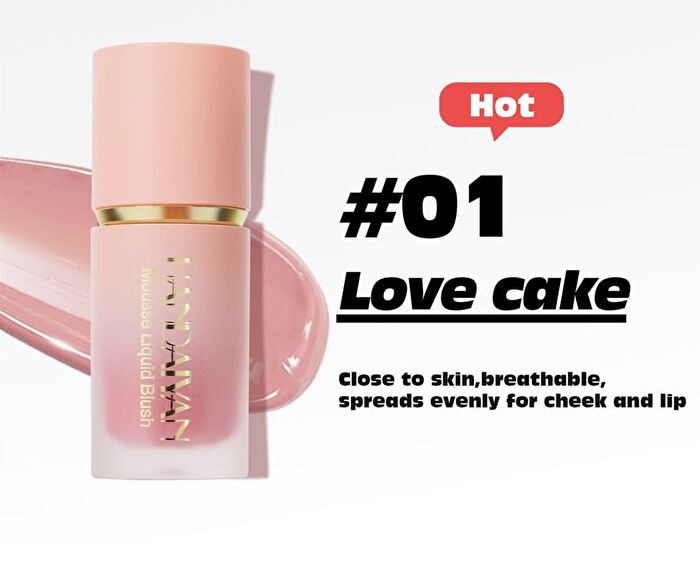Mousse Liquid Blush - 6 Colors - 01# - 6.5ml