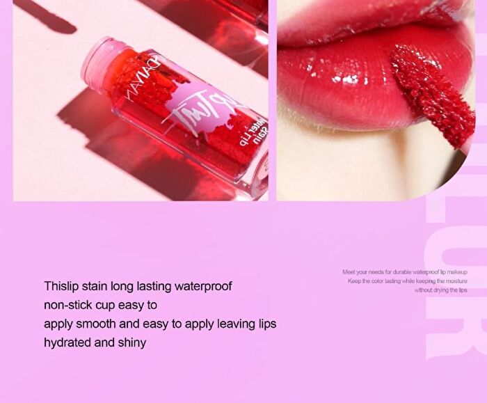 2 In 1 Liquid Lip Stain - 6 Colors - 04# - 5ml