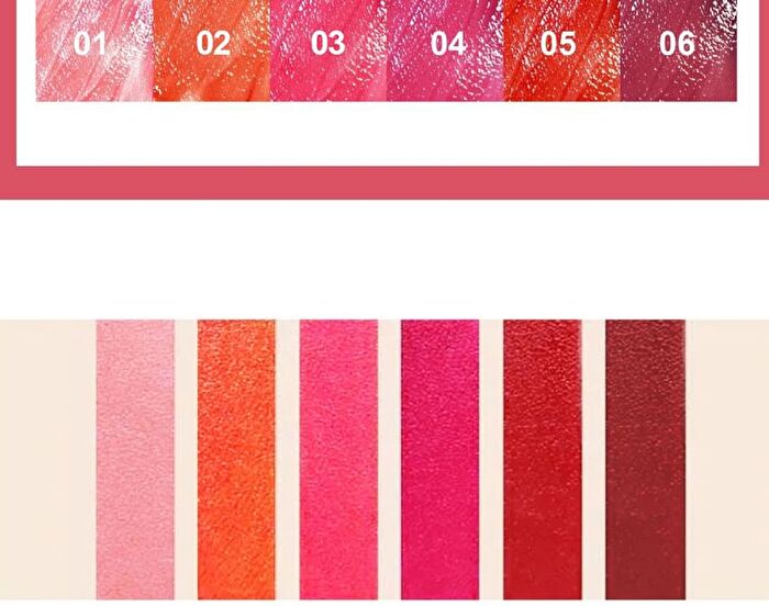 2 In 1 Liquid Lip Stain - 6 Colors - 04# - 5ml