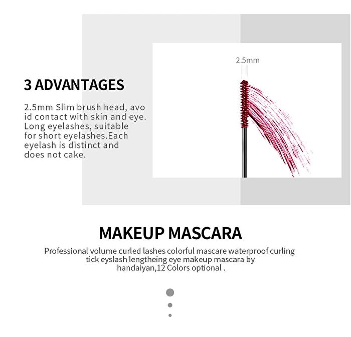 Colorful Mascara - 12 Colors - 4# Sky Blue - 5ml
