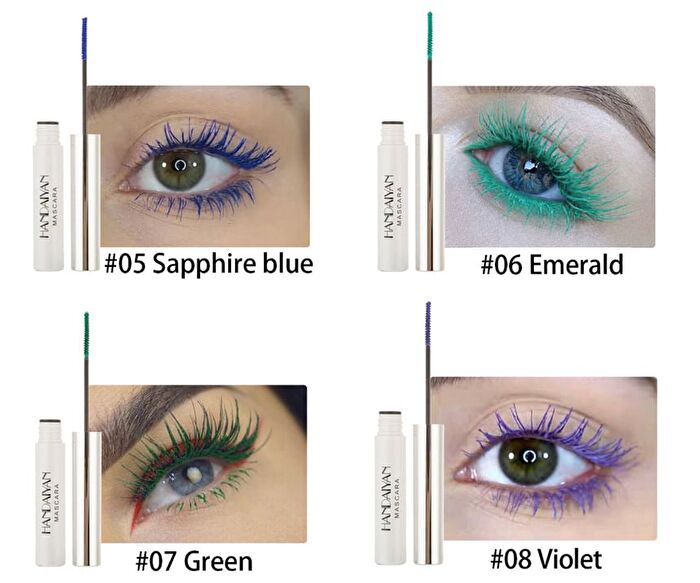 Colorful Mascara - 12 Colors - 4# Sky Blue - 5ml