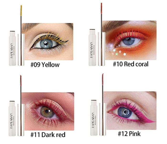 Colorful Mascara - 12 Colors - 4# Sky Blue - 5ml