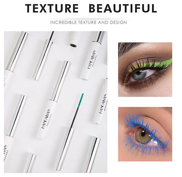 Colorful Mascara - 12 Colors - 4# Sky Blue - 5ml