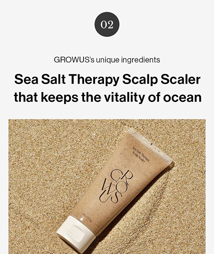 Growus Sea Salt Therapy Scalp Scaler - 120g