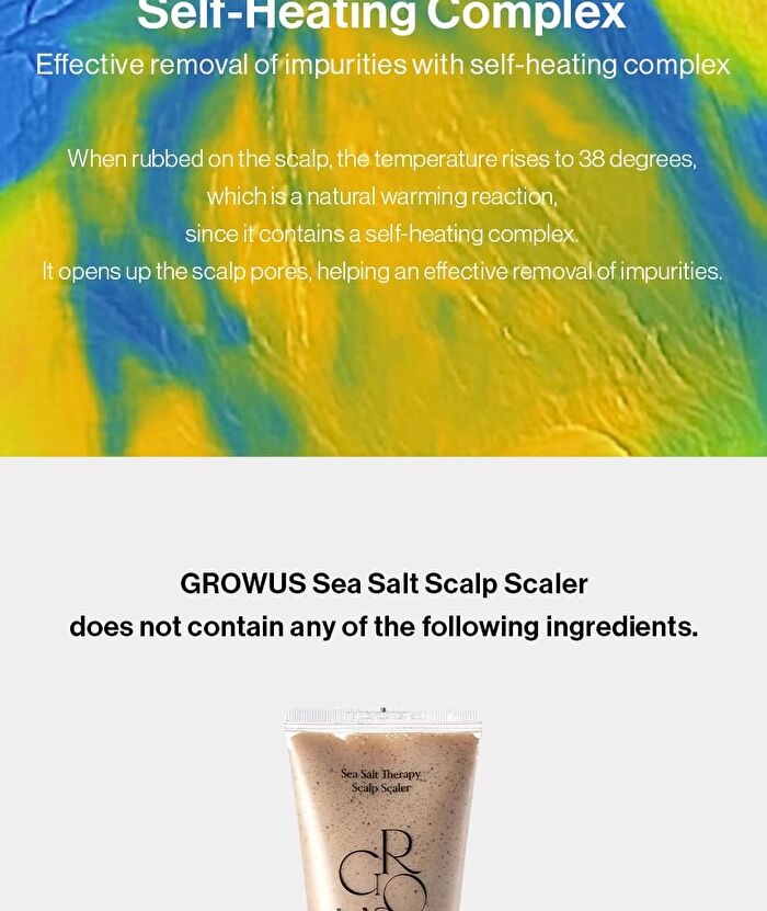 Growus Sea Salt Therapy Scalp Scaler - 120g