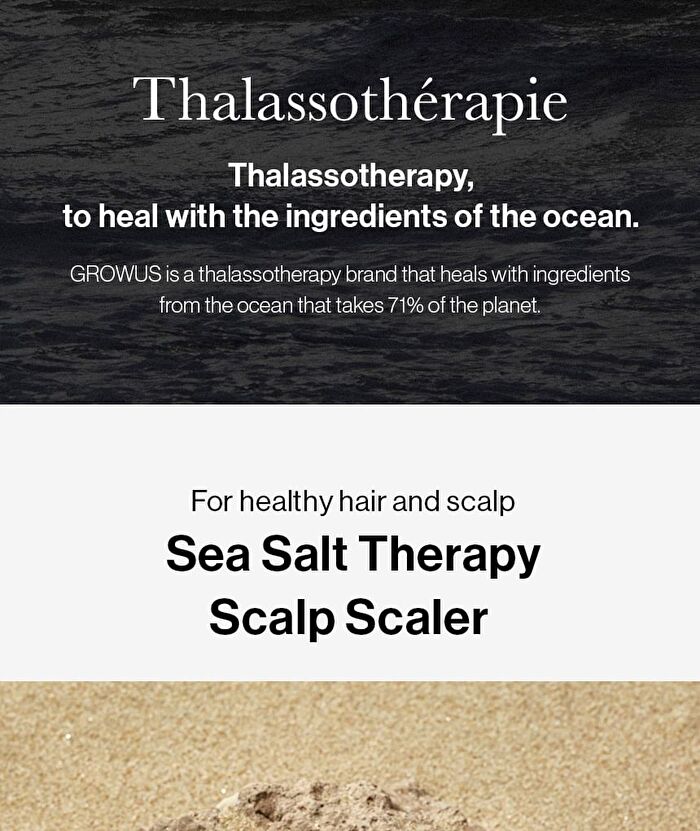 Growus Sea Salt Therapy Scalp Scaler - 120g