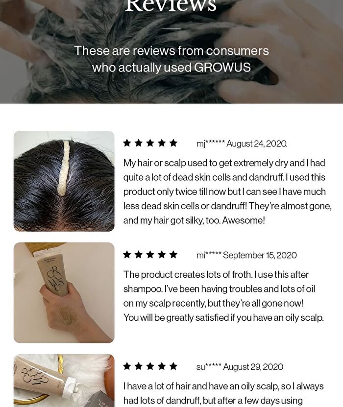 Growus Sea Salt Therapy Scalp Scaler - 120g