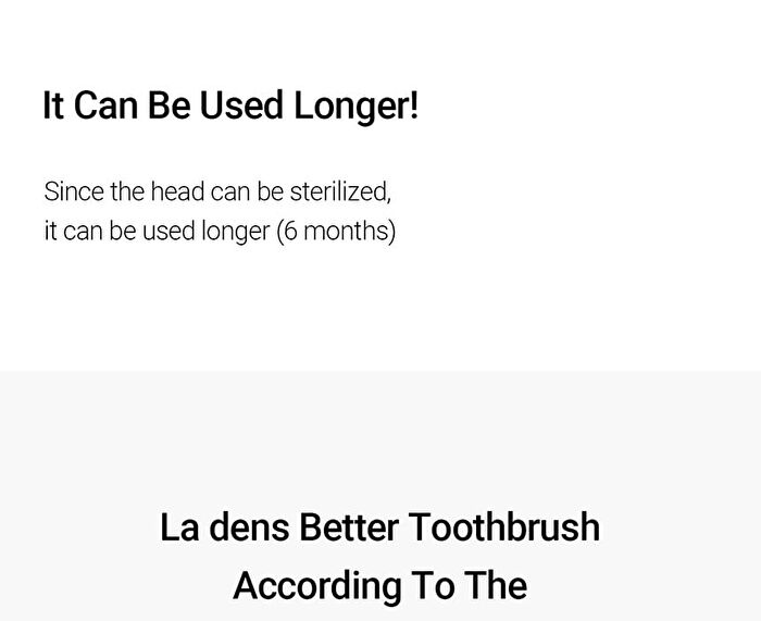 La dens Better Toothbrush Refill Only - 4 Colors - Black