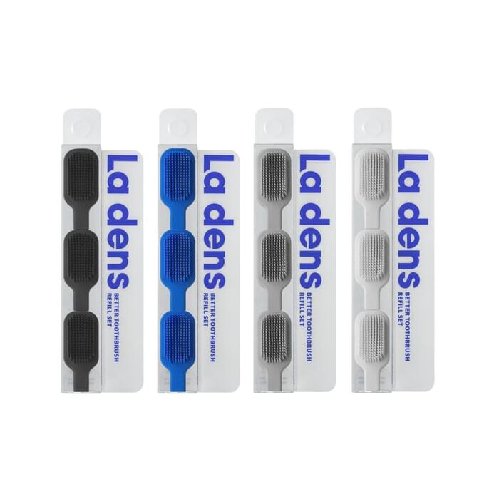 La dens Better Toothbrush Refill Only - 4 Colors - Blue