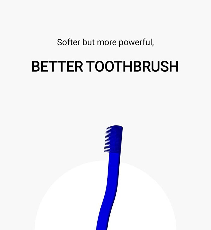 La dens Better Toothbrush Refill Only - 4 Colors - White