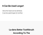 La dens Better Toothbrush Refill Only - 4 Colors - White