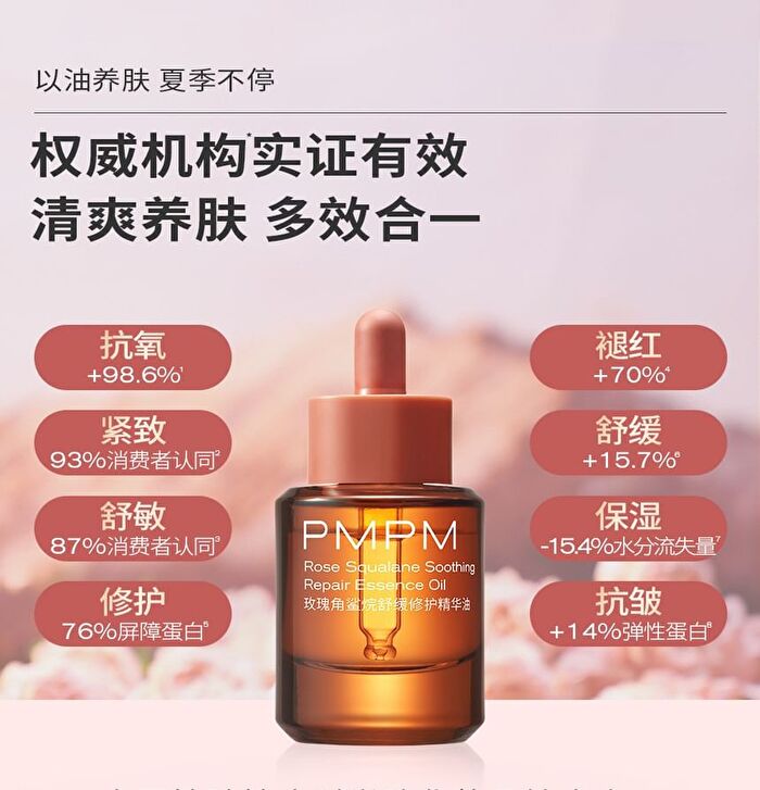 Pmpm Rose Squalane Soothing Repair Essence Oil - 30ml