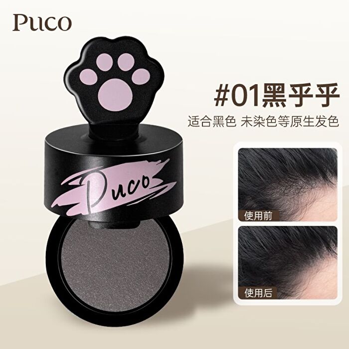 Puco Quick Hair Cushion - 3 Colors - #02 Dark Brown - 3.8g