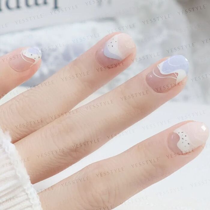 Sakura Ocean Nail Art Stickers - 24 pcs
