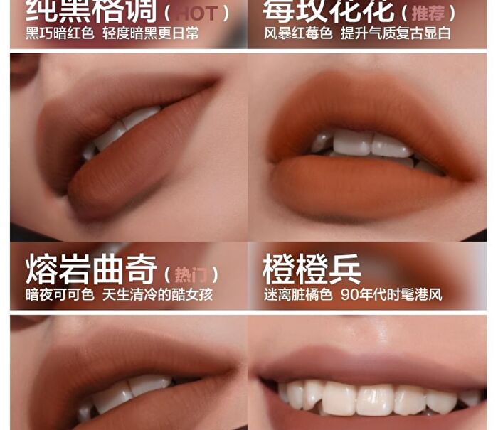 Hyntoor Reverse Macaron Lip Glaze - 6 Colors - Naked Coffee - 3.2g