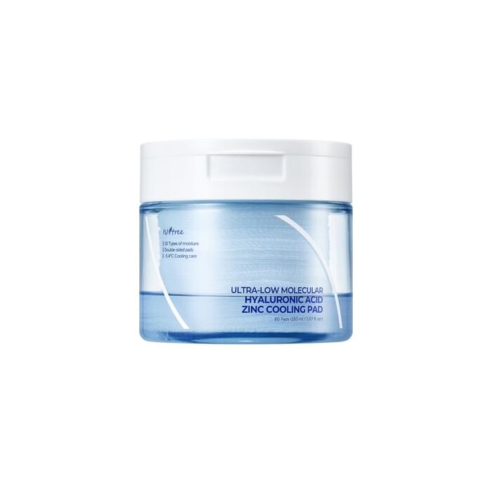 Ultra-Low Molecular Hyaluronic Acid Zinc Cooling Pad - 60 pads