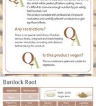 Burdock Root Veg Capsule - 60 capsules