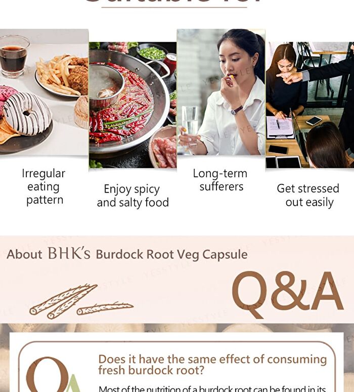 Burdock Root Veg Capsule - 60 capsules