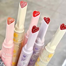 Gege Bear Heart-shaped Lipstick - #04-#06 - #04 - 3.2g