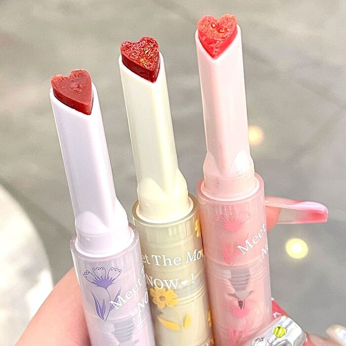 Heart-shaped Lipstick - #01-#03 - #02 - 3.2g